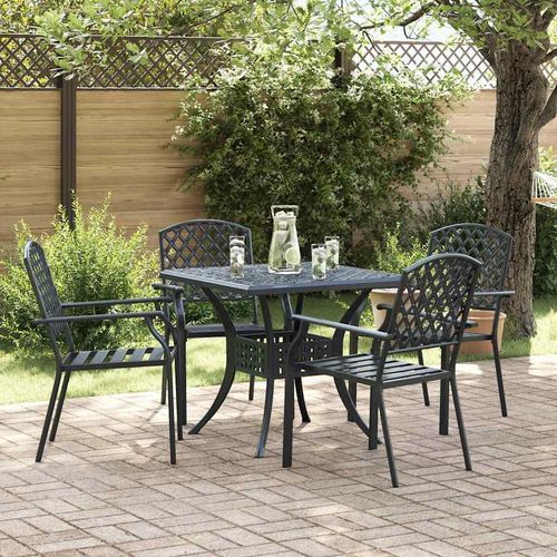 Stuhl 4 pcs Anthrazit 56 x 65 x 89cm Stahl