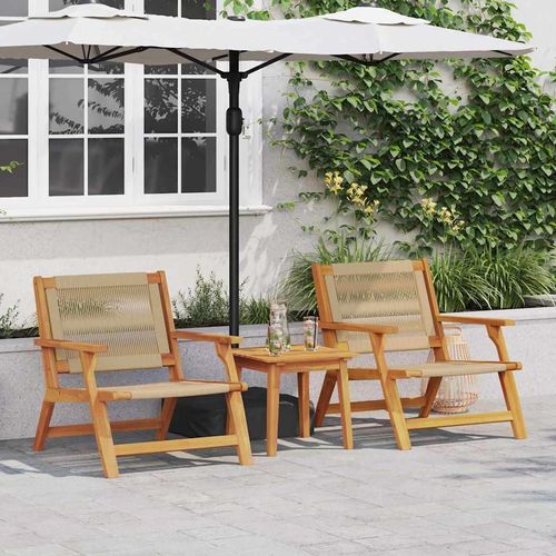 Gartenmöbel 2 pcs Beige 78 x 67 x 73cm Massivholz Akazie