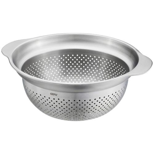 Gefu Seiher Premio , Edelstahl , Metall , 26.5x9.5x23 cm , stapelbar , Kochen, Küchenhelfer, Küchensiebe
