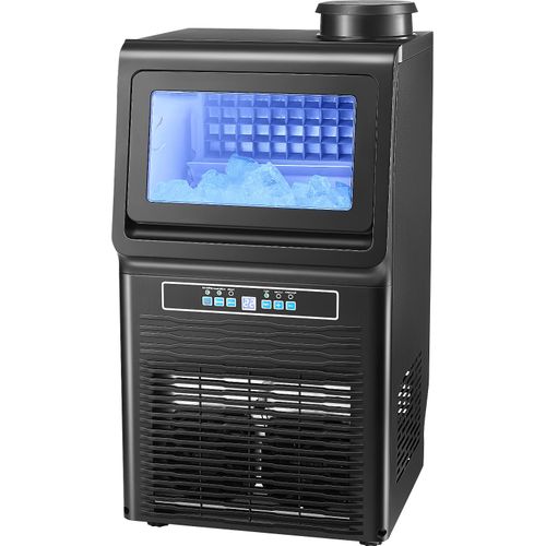 SucceBuy Freistehende Eismaschine mit LED-Anzeige, 31,75 kg/Tag