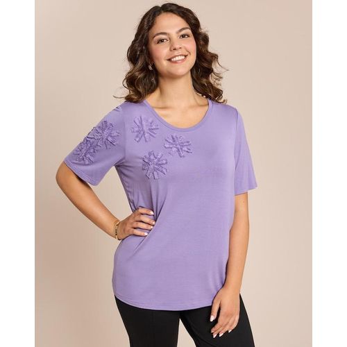 Shirt mit Blumenapplikation Image