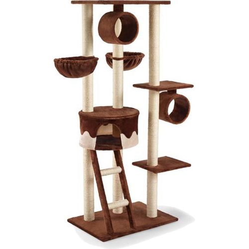 SILVIO Kratzbaum Merlin braun/beige Katzenbaum Katzenkratzbaum Kletterbaum