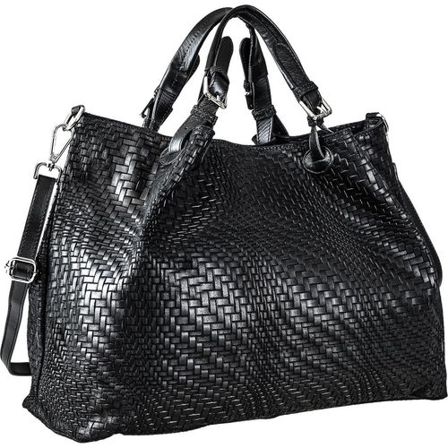 Schultertasche Square aus italienischem Leder von collezione alessandro