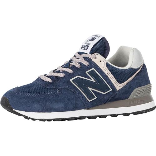 New Balance 574 Wildleder Trainer, Blau 37.5 EU