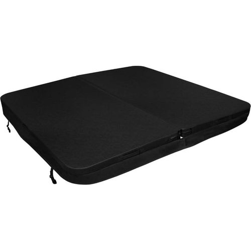 Whirlpool Abdeckung Spa 220x220cm Quadratisch Schwarz Hardtop Wetterfest