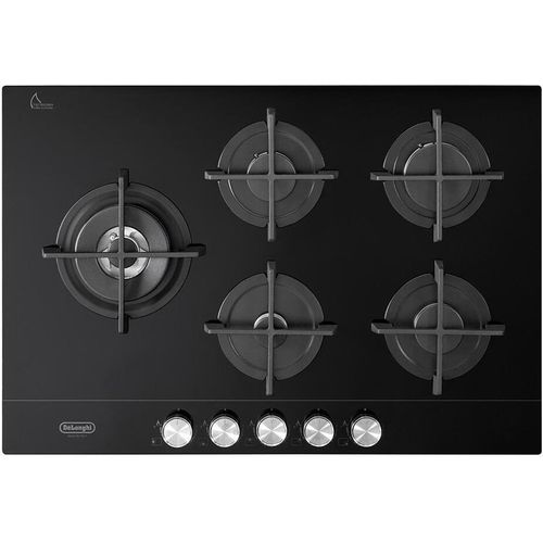 De'Longhi NSL 575D NCM Schwarz Einbaukochfeld 75 cm Gas 5 Brenner
