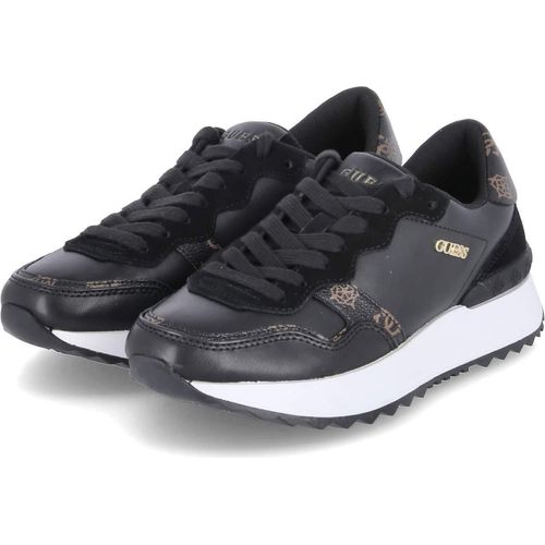 Guess DamenSneaker in SchwarzWeißem Kunstleder – 8 Großbritannien - 41 EU - 10 US / Schwarz-Weiss