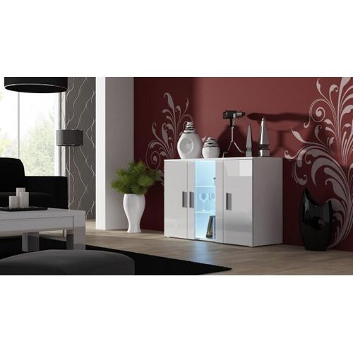 Cama SOHOKOM BI/BI, 3 Tür(en), 4 Regale, Weiß, Partikelbord, Weiß, Partikelbord