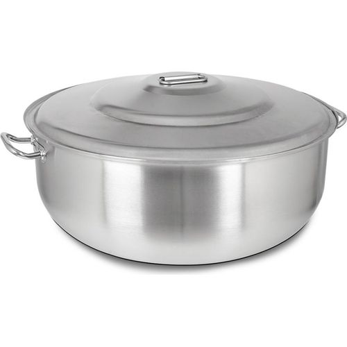 Gastroinox Kapp Edelstahltopf Induktion Kochtopf 29 Lt, Gastronomie Suppentopf mit Deckel, Kochtopf XXL, Gastro Topfset, Gemüse/Partytopf 30014520
