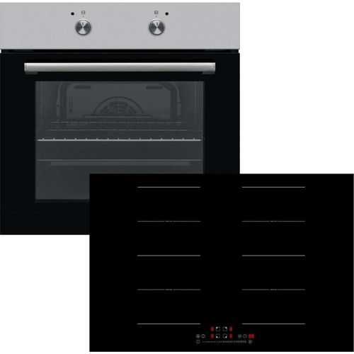 Herdset CEEM Backofen Pizzastufe + PKM Induktionskochfeld Flexzonen 77 cm autark