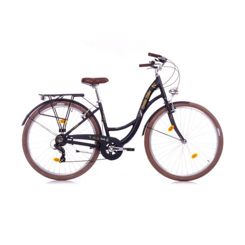Cityrad Bella 2 – 28 Zoll Damen Hollandrad mit Shimano 7-Gang - Schwarz
