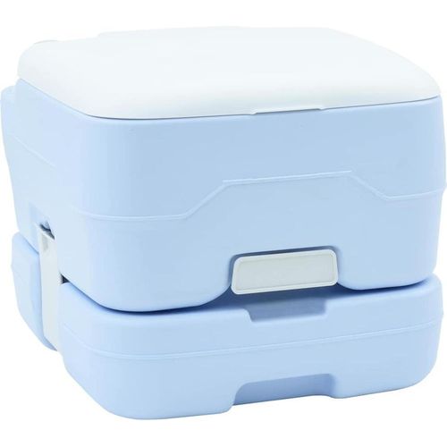 Tragbare Campingtoilette - 10L Frischwasser- und 10L Abwassertank - Blau