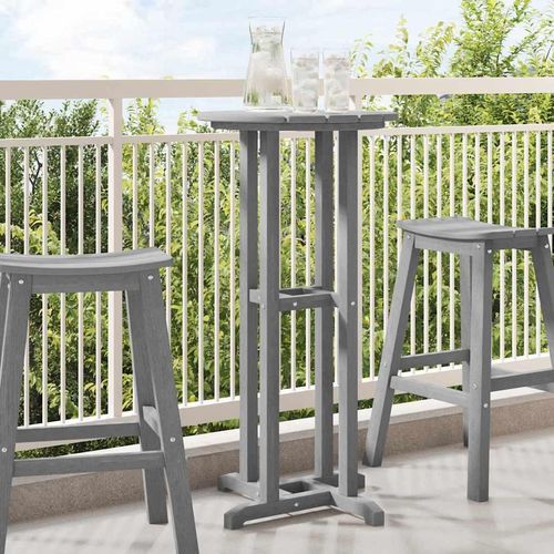 Bartisch Hellgrau 55 x 55 x 107 cm HDPE