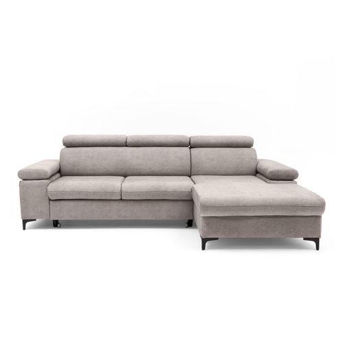 NEXT COLLECTION Ecksofa Ecke mit verstellbaren Kopfteilen MAVIC , Verstellbare Kopfstützen, verstellbare Armlehnen, Einfache Form, Schlaffunktion