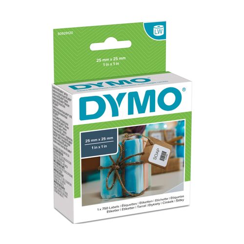 Original Dymo LABELWRITER 310 (S0929120) Etikett 750x (25mm x 25mm)