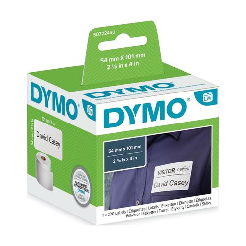 Original Dymo S0722430 (99014) Etikett 220x (54mm x 101mm)