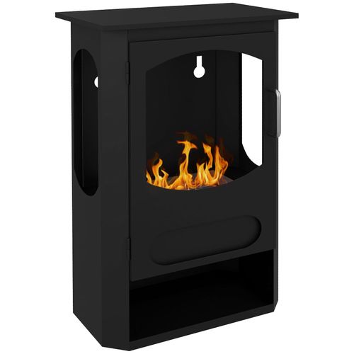 HOMCOM Ethanol-Kamin Stahl