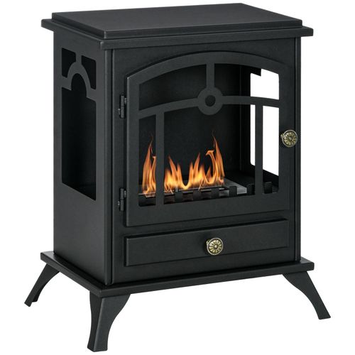 HOMCOM Ethanol-Kamin Stahl