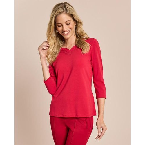 Shirt mit Herz-Ausschnitt