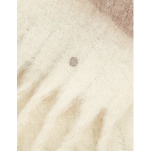 Brax Damen Schal Style JANE canvas, cremeweiß, Gr. 0SIZE