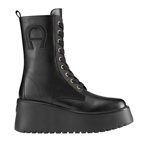 Aigner Stiefeletten - plateau bootie with lacing Plateau Bootie 2B - Gr. 39 (EU) - in Schwarz - für Damen Image