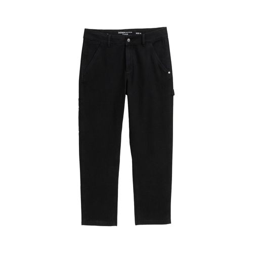 TOM TAILOR DENIM Herren TTLoose Jeans im Utility-Look, schwarz, Uni, Gr. M