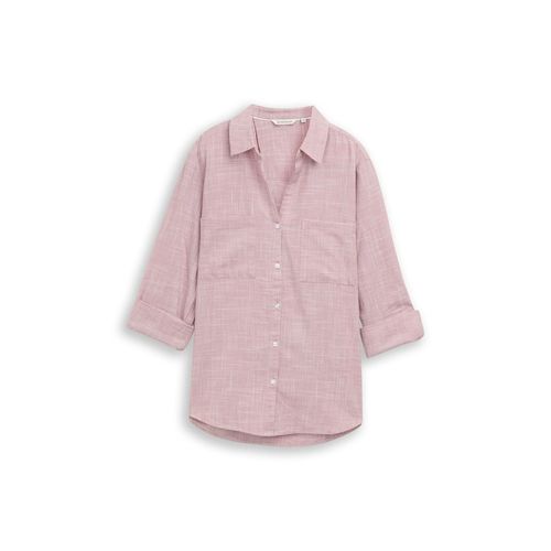 TOM TAILOR Damen Bluse mit Brusttaschen, rosa, Meliert, Gr. 42