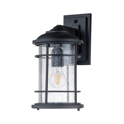 Lighthouse Outdoor Wandleuchte schwarz strukturiert Feiss FE-LIGHTHOUSE2-M-BLK
