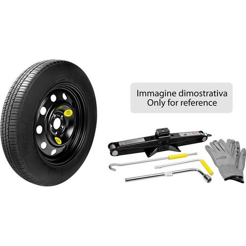 Ersatzrad-Set 125/80 17 Stahl inklusive Wagenheber Schrauben und Handschuhe