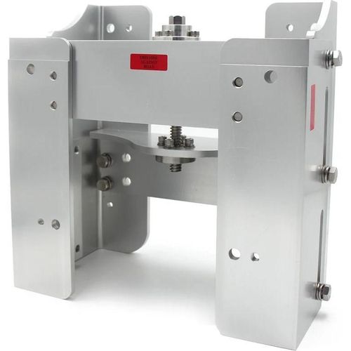 Jack-Platte, 8-Zoll-Rückversatz, höhenverstellbar, Klar anodisieren