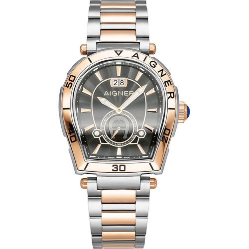 AIGNER Herren Uhr Trapani Silber/Roségold AGW.262006