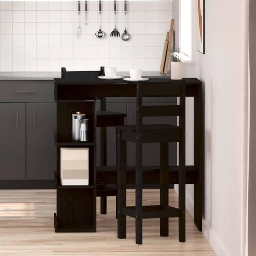 Bartisch Schwarze Eiche 100 x 48 x 101,5 cm Holzwerkstoff