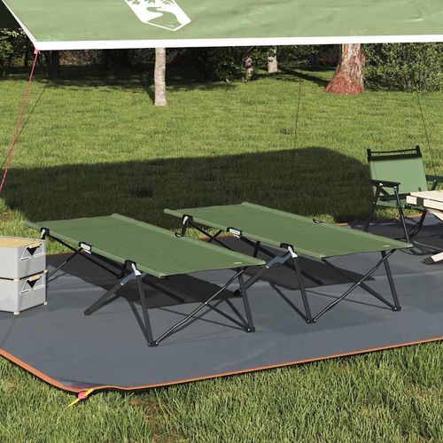 Klapp Schlafbett fürs Camping 2 pcs Amy Gelb 206 x 76 x 74 cm