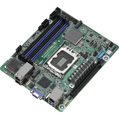 ASRock Mainboard W680D4ID-2T/G5/X550 mini-DTX Sockel 1700 DDR5-only Single (W680D4ID-2T/G5/X550)