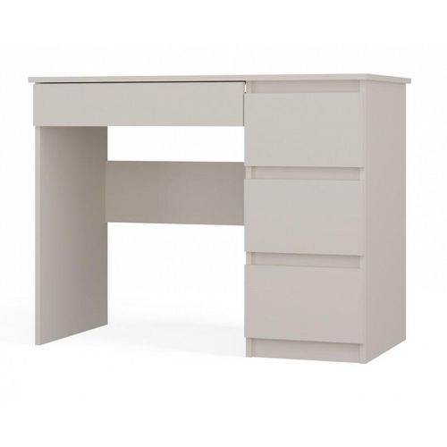 Rechter Computertisch: vier Schubladen, Farbe: Kaschmir, Möbelmaße: B: 51 cm, H: 76 cm, Länge: 98 cm,