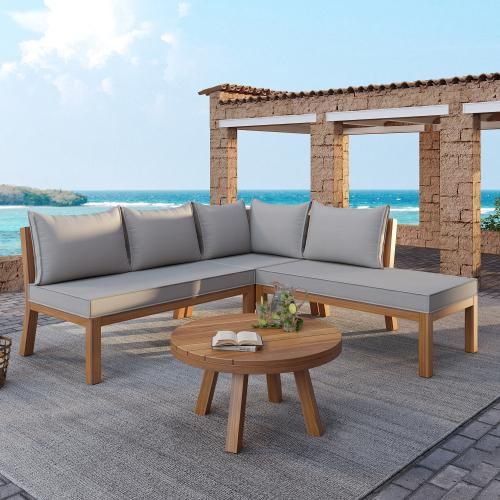 Gartenschaukel Beiges Hollywoodschaukel Kissen Doppelschaukel Modern Gartenmoebel-Set Rueckenlehne Aussenbereich Aus PE-Rattan 2 Sitze Brauner