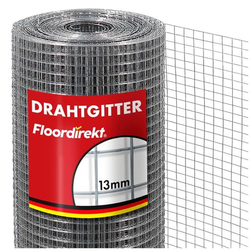 Floordirekt Volierendraht Verzinkter Drahtzaun 100 x 10 m