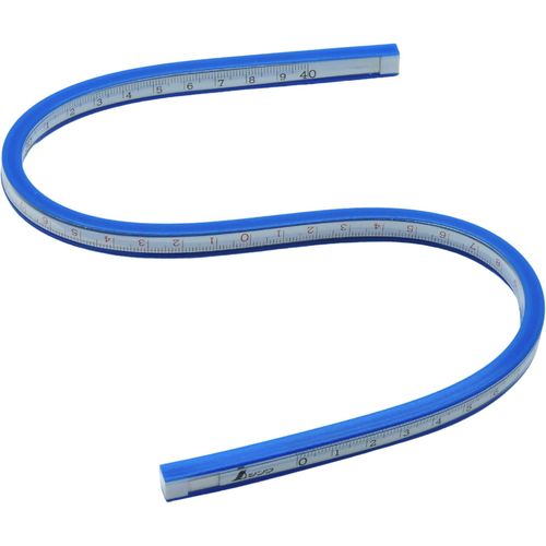 Shinwa 74845 Kurven-Lineal mit Skala, flexibel, 40 cm