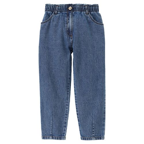 Mädchen Jeans mit Paperbag-Bund
