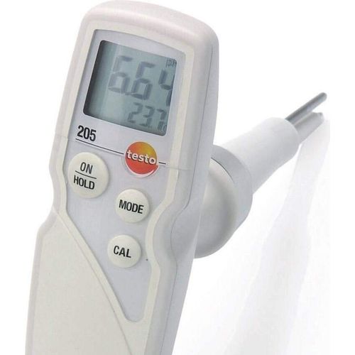 testo - 205 - 0563 2051 - Temperatur-Messgerät für die genaue Messung der Temperatur von halbfesten Medien