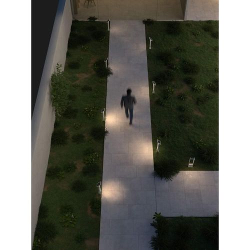 POPA - Weißer Solarenergiestrahler 60 cm 4000K Beneito Faure Gartenleuchte