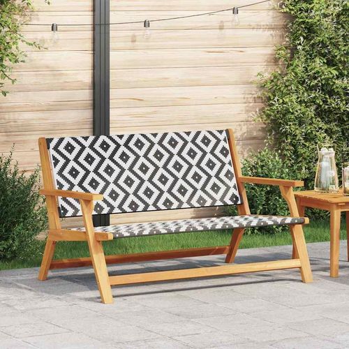 Gartenmöbel Weiß 122 x 78 x 73cm Massivholz Akazie