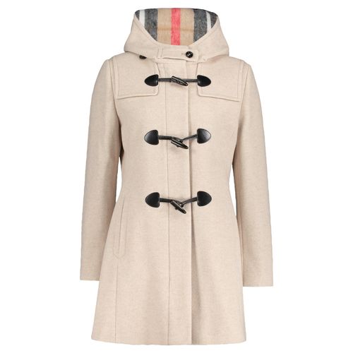 Dufflecoat GIL BRET, Damen, Gr. 38, beige (savannah melange), Web, Obermaterial: 70% Wolle, 20% Polyester, 10% Polyamid, unifarben, casual, gerade ca. Mitte Oberschenkel, Rundhals, Langarm, Mäntel, mit Wolle und verdecktem Reißverschluss
