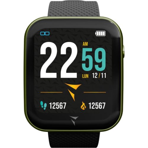 Techmade Smartwatch Grünes Gehäuse & Schwarzes Armband – Unisex