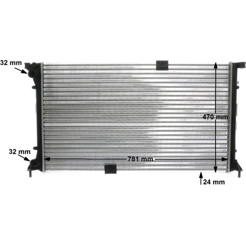 Kühler, Motorkühlung BEHR von Mahle (CR 1505 000S) Wärmetauscher Kühlung Motorkühler