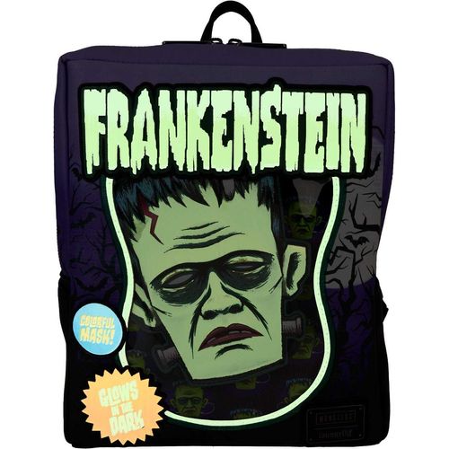 Loungefly Frankenstein Neon Mask Universal Monster Rucksack One Size