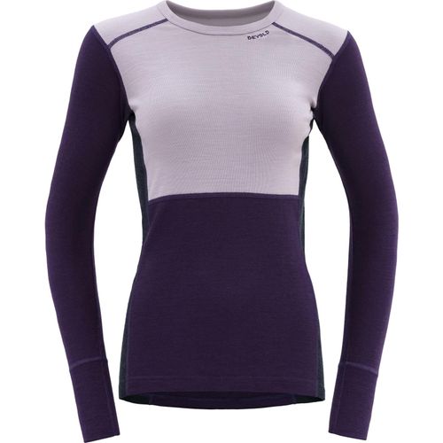 Devold Lauparen Merino 190 Shirt Woman Orchid/Lilac/Ink S Thermischeunterwäsche