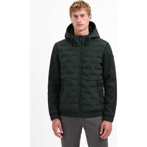 Jacket Short Fit Sealed Hooded Knitted Mix