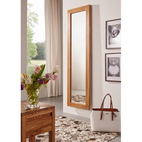 Spiegel 50x175 Wandspiegel Wildeiche Massiv Geölt