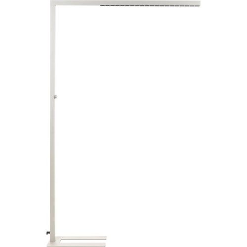 BELIANI LED-Stehlampe Silber Metall 194 cm mit Regler Dimmbar Modern Büro Ausstattung Leseleuchte Arbeitsleuchte Architektenlampe